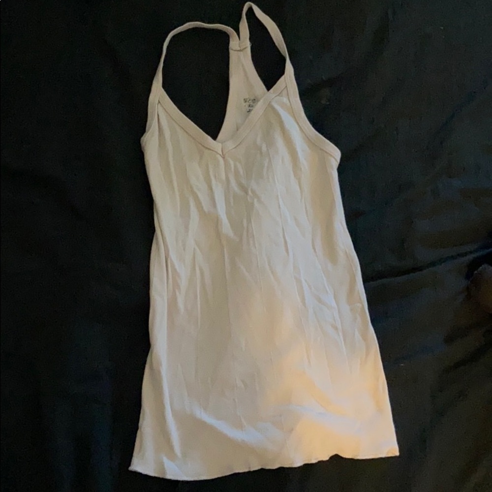OU soft pink ribbed tank